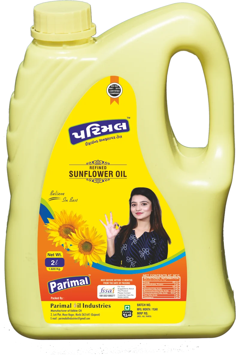 Parimal refined sunflower oil secondary pack