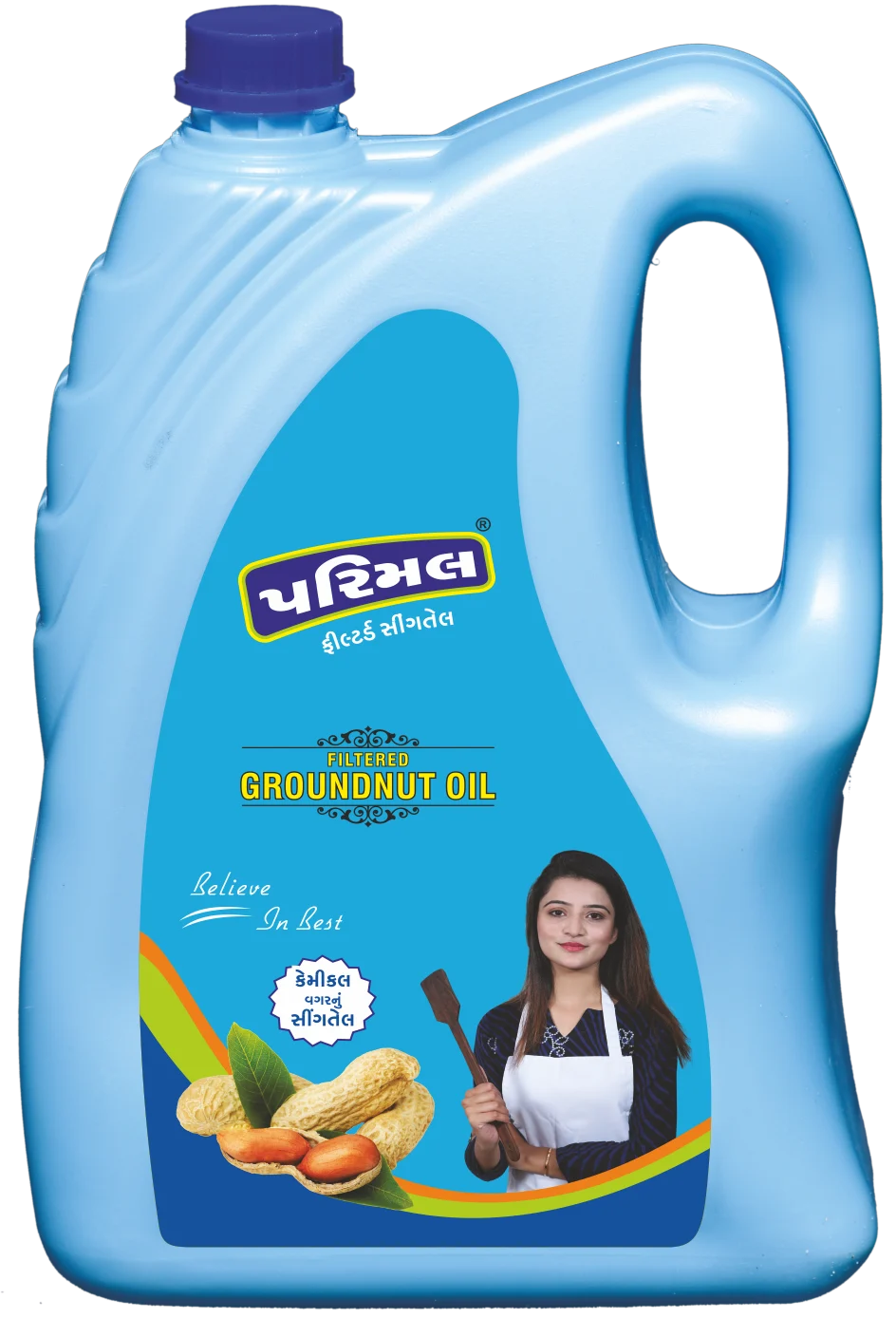 Parimal filtered groundnut oil secondary pack