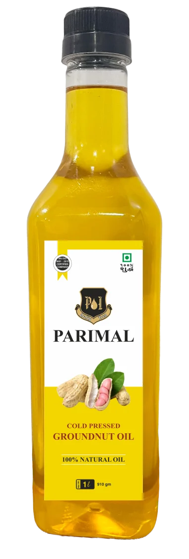 Cold pressed groundnut bottle